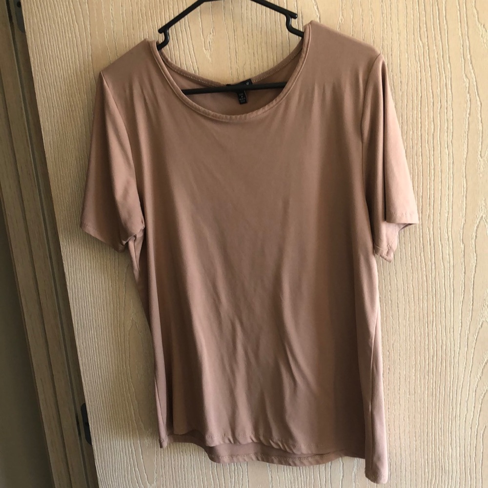 Soft & Comfortable Tan Short Sleeve Shirt